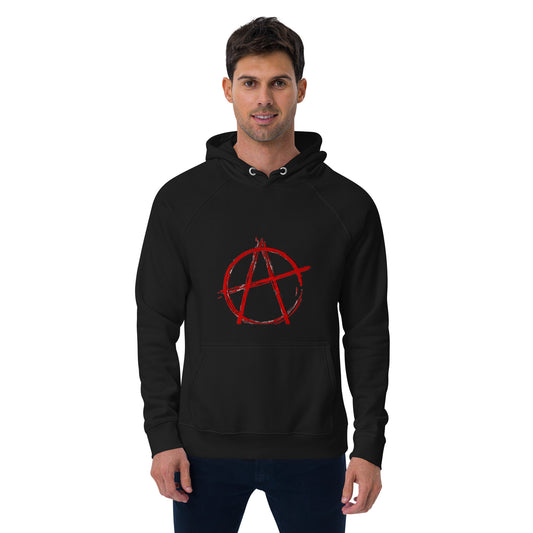Anti-government Unisex eco raglan hoodie